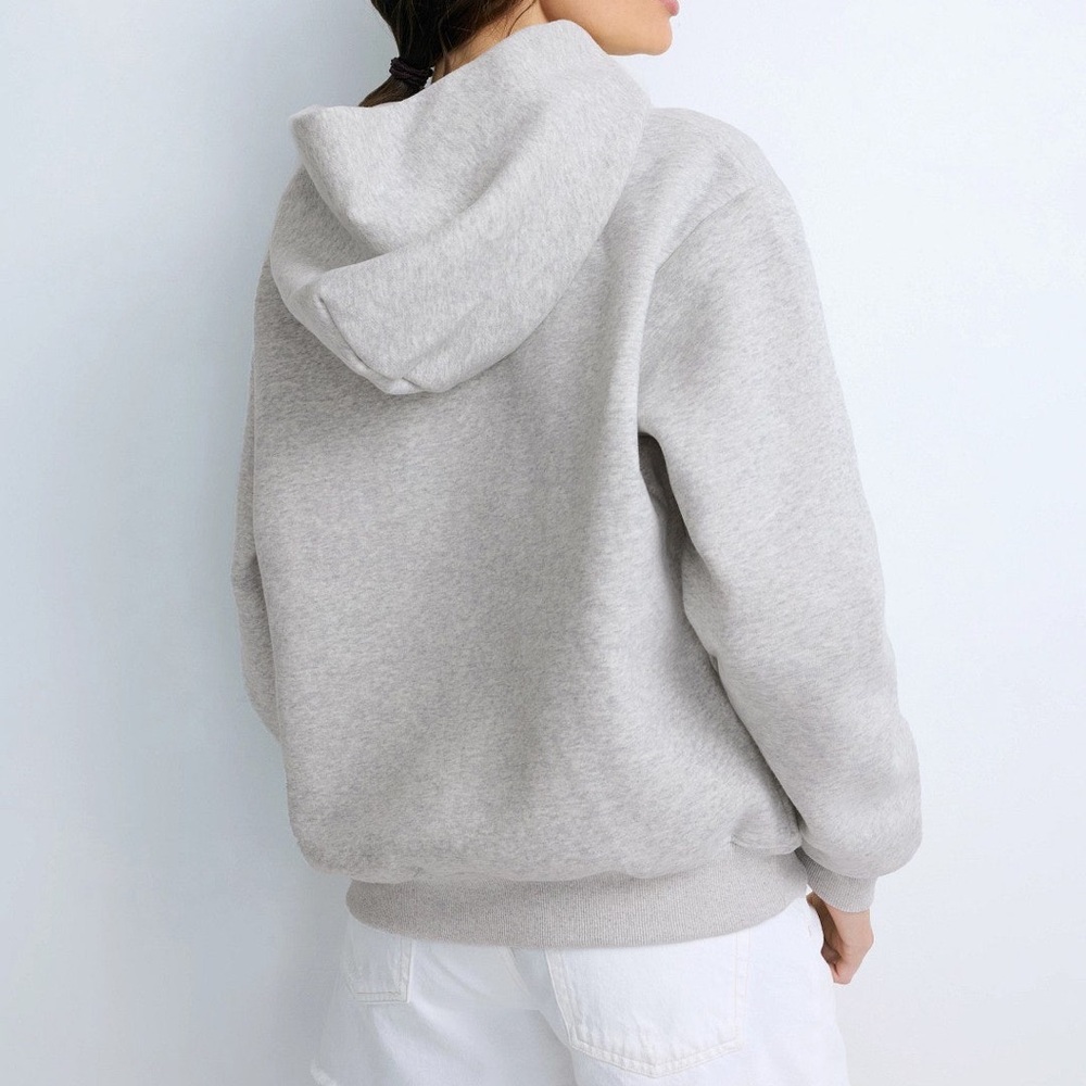 PARKE Varsity Hoodie Sweatshirt | Gray with Navy Logo | Size S/M - Picture 4 of 8
